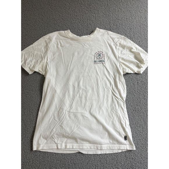 Vintage Billabong Mens medium T-Shirt White Short Sleeve Crewneck Tee - Picture 2 of 6